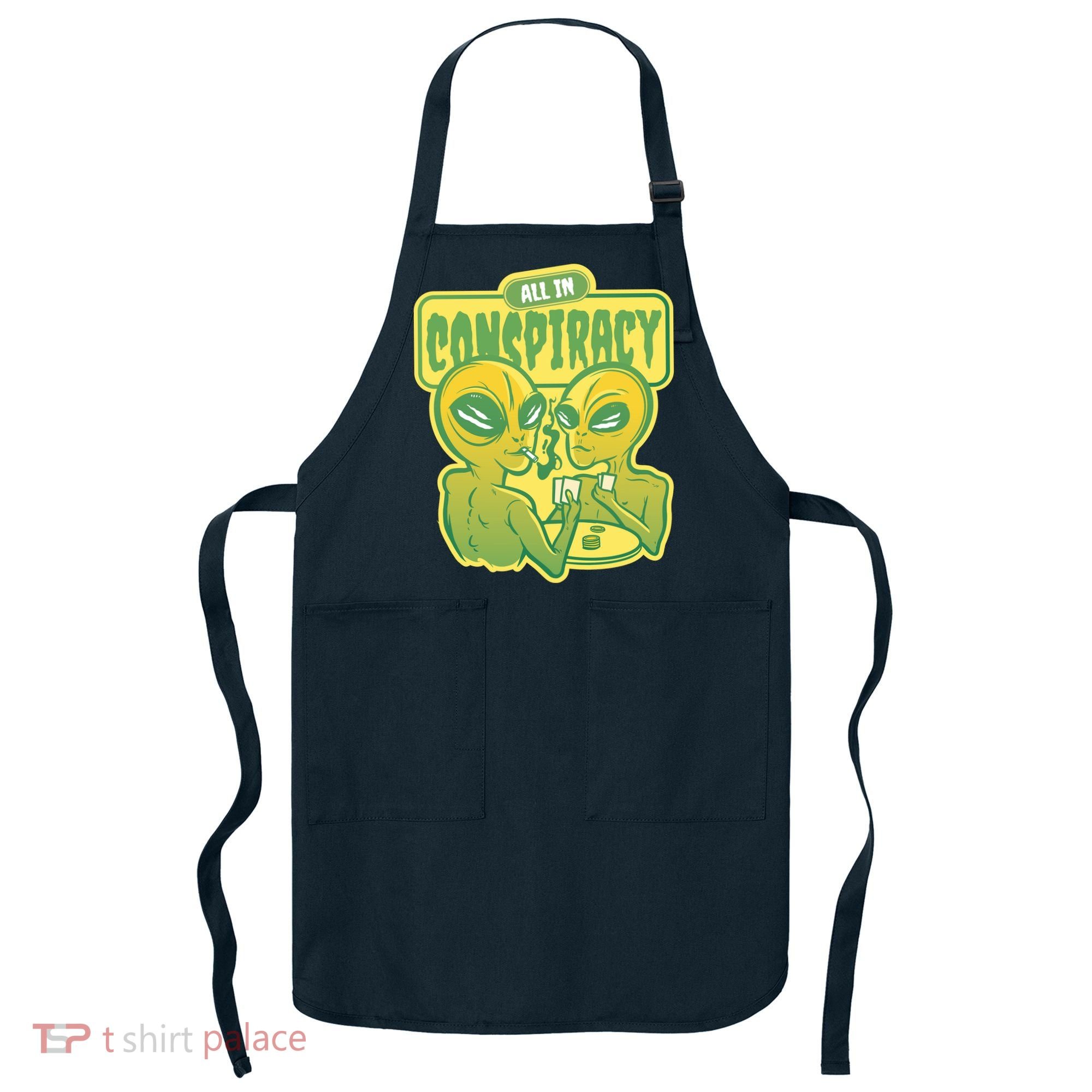 All In Conspiracy Poker Alien Apron