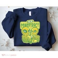All In Conspiracy Poker Alien Sweatshirt thumb 2