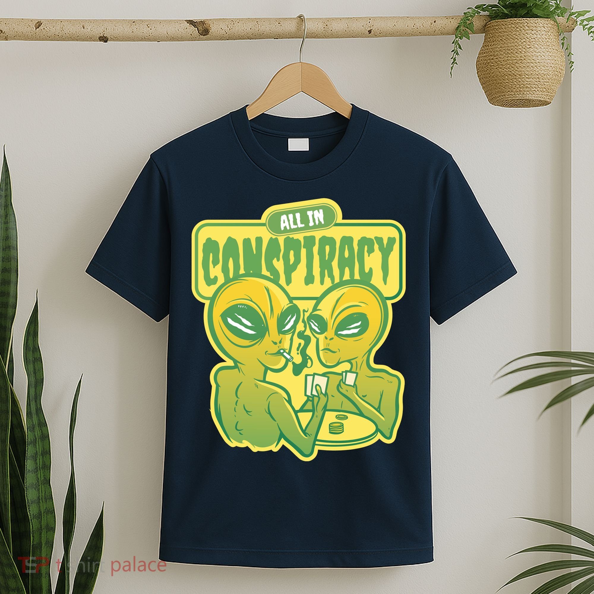 All In Conspiracy Poker Alien T-Shirt