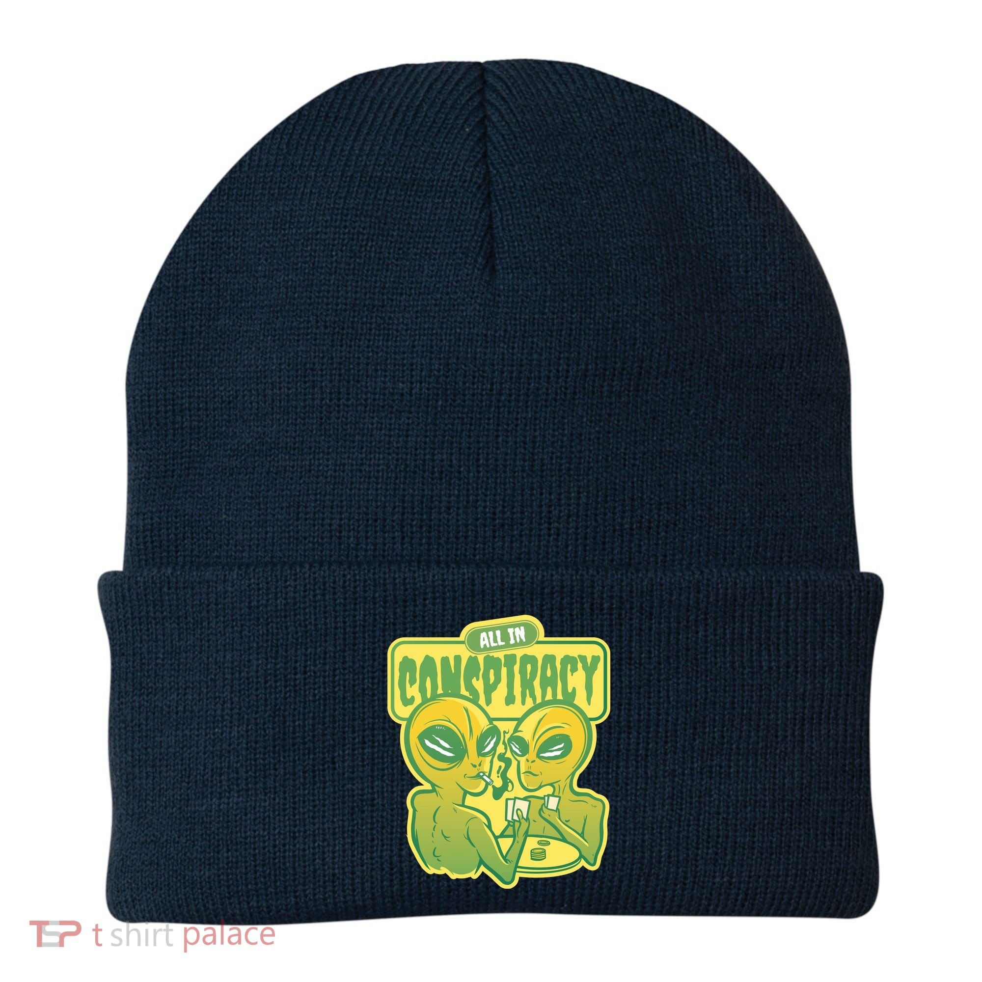 All In Conspiracy Poker Alien Beanie