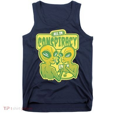All In Conspiracy Poker Alien Tank Top