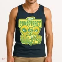 All In Conspiracy Poker Alien Tank Top thumb 3