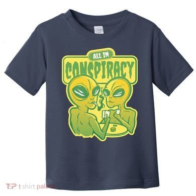 All In Conspiracy Poker Alien Toddler T-Shirt