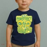 All In Conspiracy Poker Alien Toddler T-Shirt thumb 2