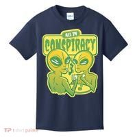 All In Conspiracy Poker Alien Kids T-Shirt thumb 0