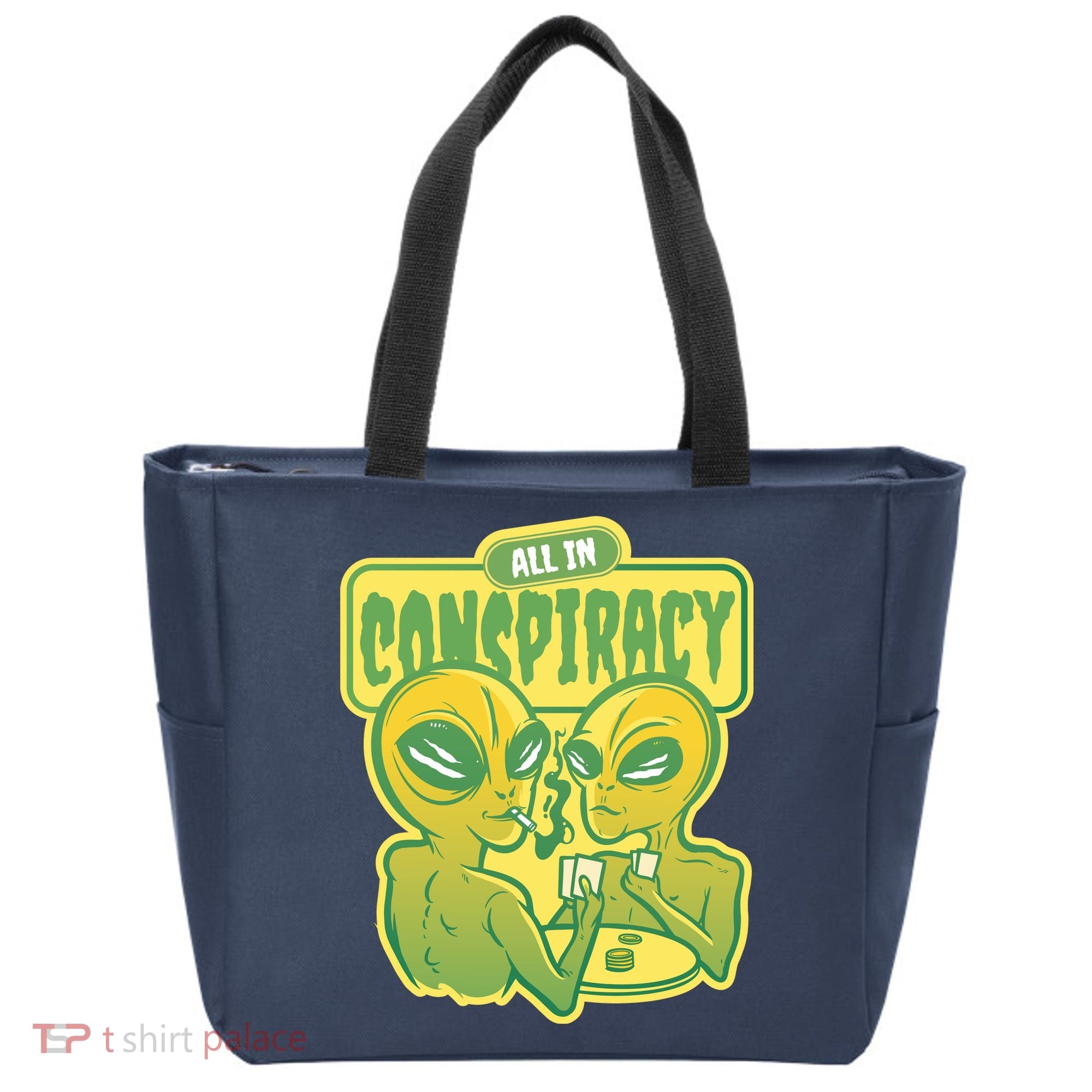 All In Conspiracy Poker Alien Tote Bag
