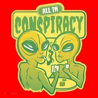 All In Conspiracy Poker Alien Santa Hat thumb 1