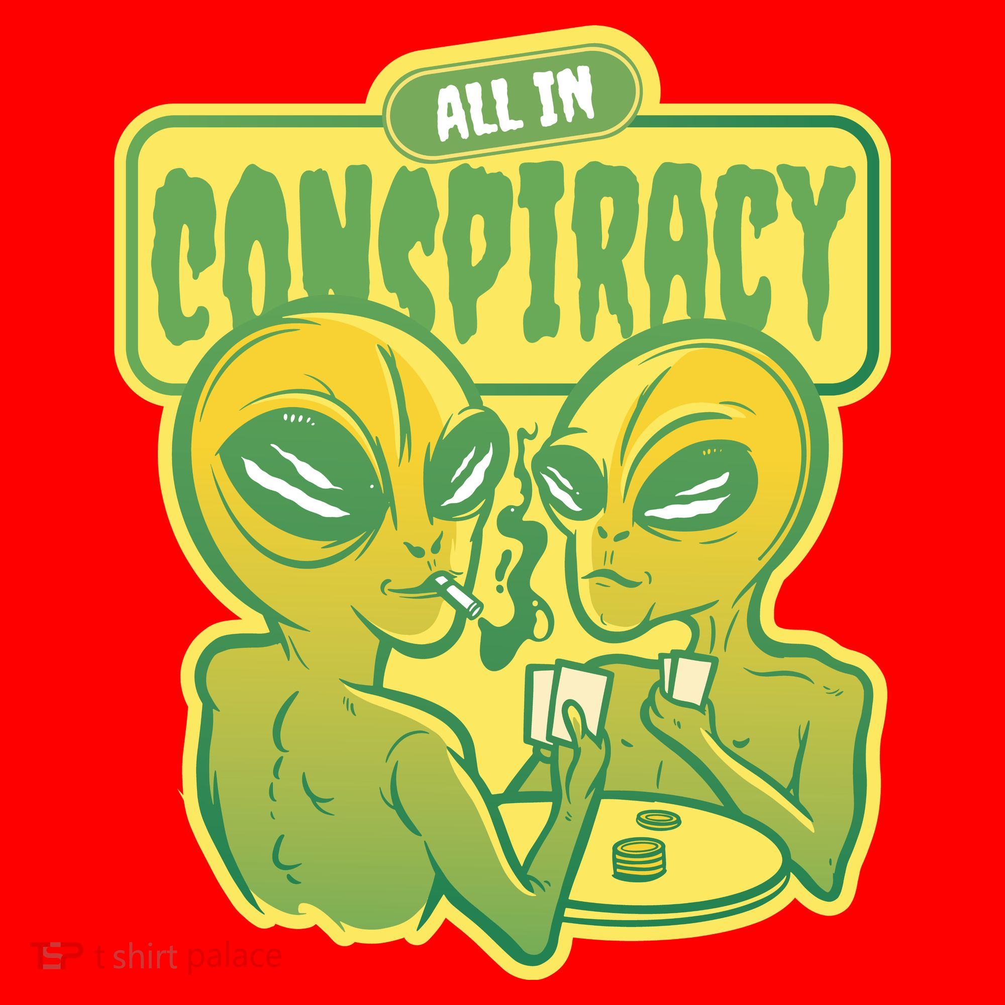 All In Conspiracy Poker Alien Santa Hat