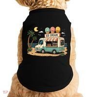 Arcade Ice Cream Truck Retro Summer 1980s Doggie Tank thumb 0