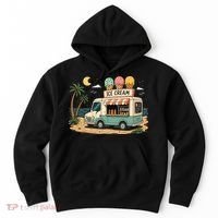 Arcade Ice Cream Truck Retro Summer 1980s Hoodie thumb 0
