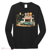 Arcade Ice Cream Truck Retro Summer 1980s Long Sleeve Shirt thumb 0