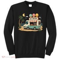 Arcade Ice Cream Truck Retro Summer 1980s Sweatshirt thumb 0