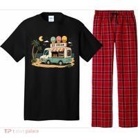 Arcade Ice Cream Truck Retro Summer 1980s Pajama Set thumb 0