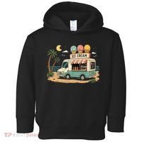Arcade Ice Cream Truck Retro Summer 1980s Toddler Hoodie thumb 0