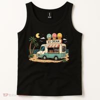 Arcade Ice Cream Truck Retro Summer 1980s Tank Top thumb 2