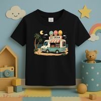 Arcade Ice Cream Truck Retro Summer 1980s Toddler T-Shirt thumb 3
