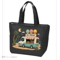 Arcade Ice Cream Truck Retro Summer 1980s Tote Bag thumb 3