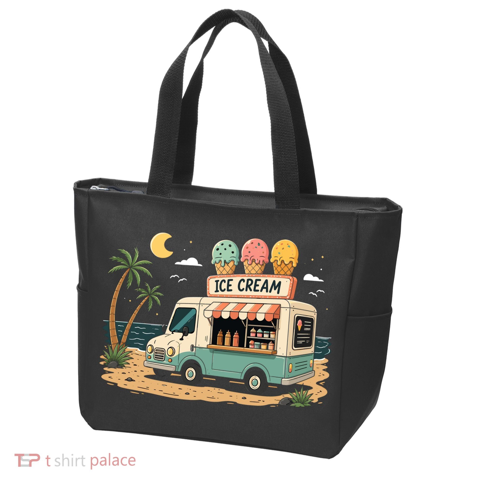 Arcade Ice Cream Truck Retro Summer 1980s Tote Bag