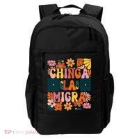 Anti Ice Chinga La Migra Retro Boho Flowers Backpack thumb 0