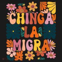 Anti Ice Chinga La Migra Retro Boho Flowers Toddler Hoodie thumb 2