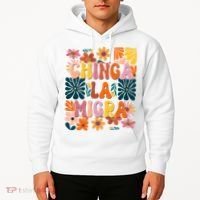 Anti Ice Chinga La Migra Retro Boho Flowers Hoodie thumb 2