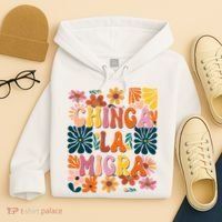 Anti Ice Chinga La Migra Retro Boho Flowers Hoodie thumb 4