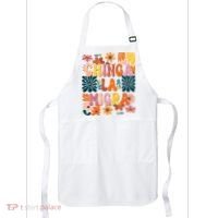 Anti Ice Chinga La Migra Retro Boho Flowers Apron thumb 0