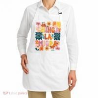 Anti Ice Chinga La Migra Retro Boho Flowers Apron thumb 2
