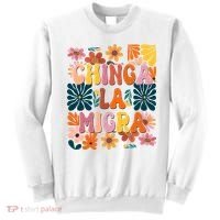 Anti Ice Chinga La Migra Retro Boho Flowers Sweatshirt thumb 0