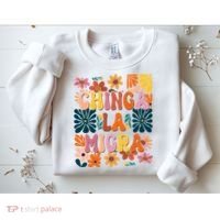 Anti Ice Chinga La Migra Retro Boho Flowers Sweatshirt thumb 2