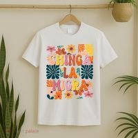 Anti Ice Chinga La Migra Retro Boho Flowers T-Shirt thumb 2