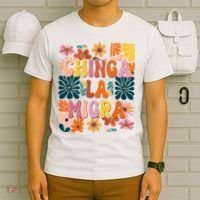 Anti Ice Chinga La Migra Retro Boho Flowers T-Shirt thumb 6