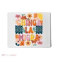 Anti Ice Chinga La Migra Retro Boho Flowers Mousepad thumb 0