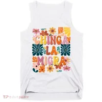 Anti Ice Chinga La Migra Retro Boho Flowers Tank Top thumb 0