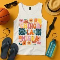 Anti Ice Chinga La Migra Retro Boho Flowers Tank Top thumb 4