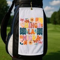 Anti Ice Chinga La Migra Retro Boho Flowers Golf Towel thumb 2