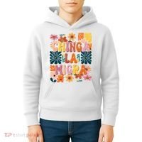 Anti Ice Chinga La Migra Retro Boho Flowers Kids Hoodie thumb 4
