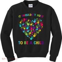 April Is Child Abuse Prevention Month Child Abuse Awareness Kids Sweatshirt thumb 0