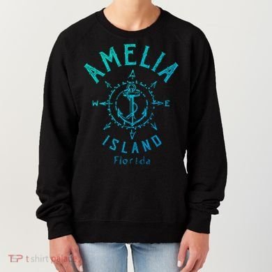 Amelia Island Compass Rose Florida Cute Gift Women's Sweatshirt