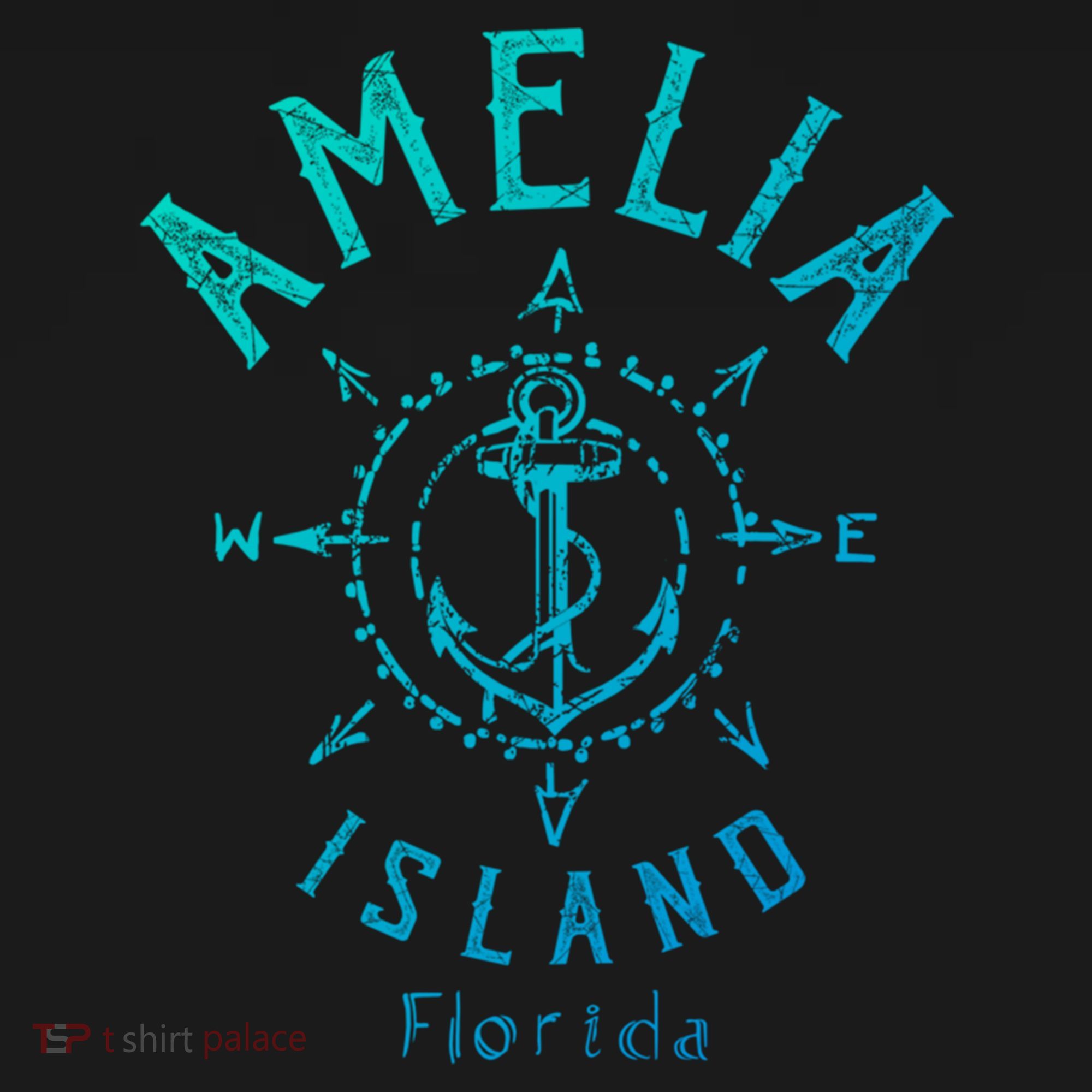 Amelia Island Compass Rose Florida Cute Gift Bucket Hat