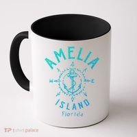 Amelia Island Compass Rose Florida Cute Gift Coffee Mug thumb 0