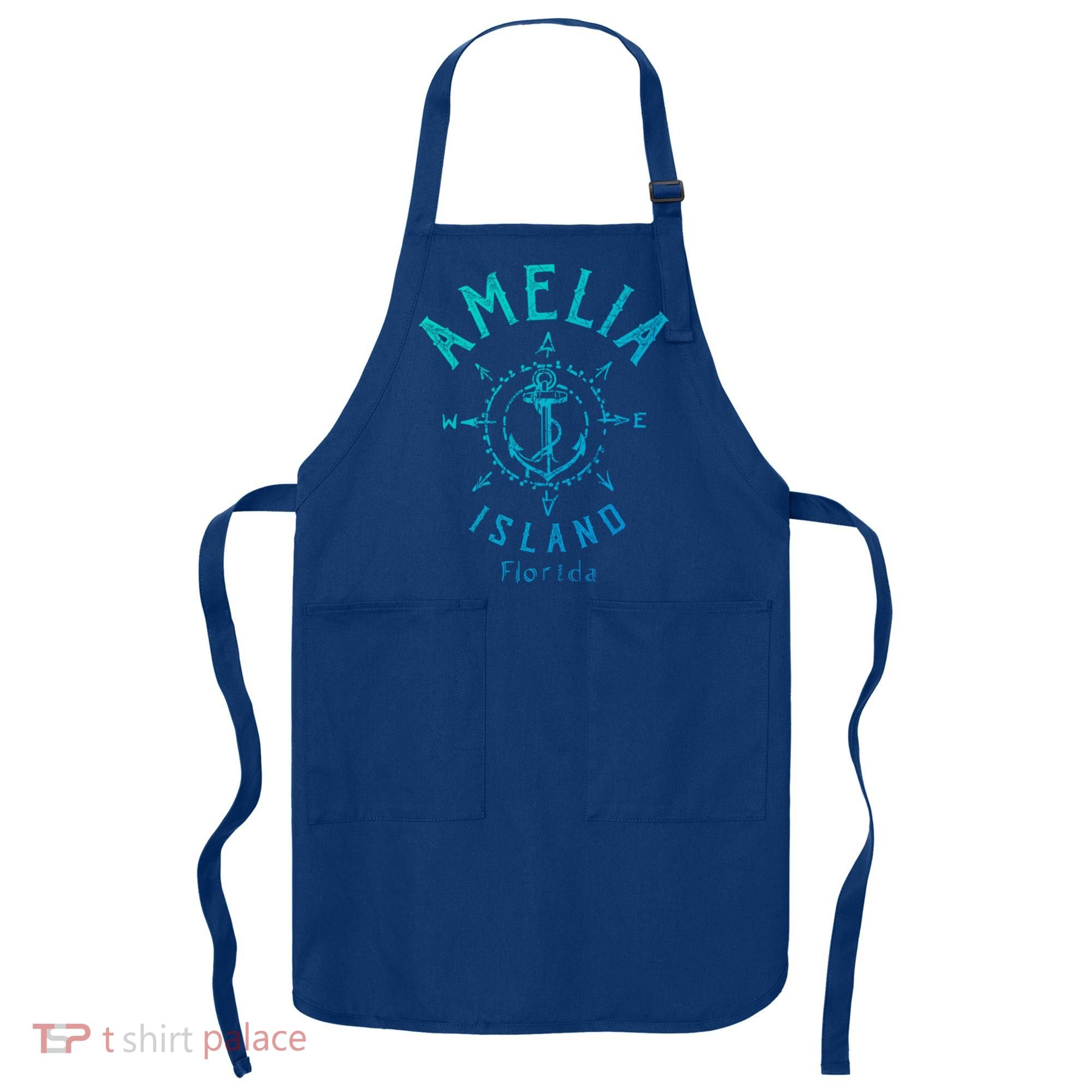 Amelia Island Compass Rose Florida Cute Gift Apron