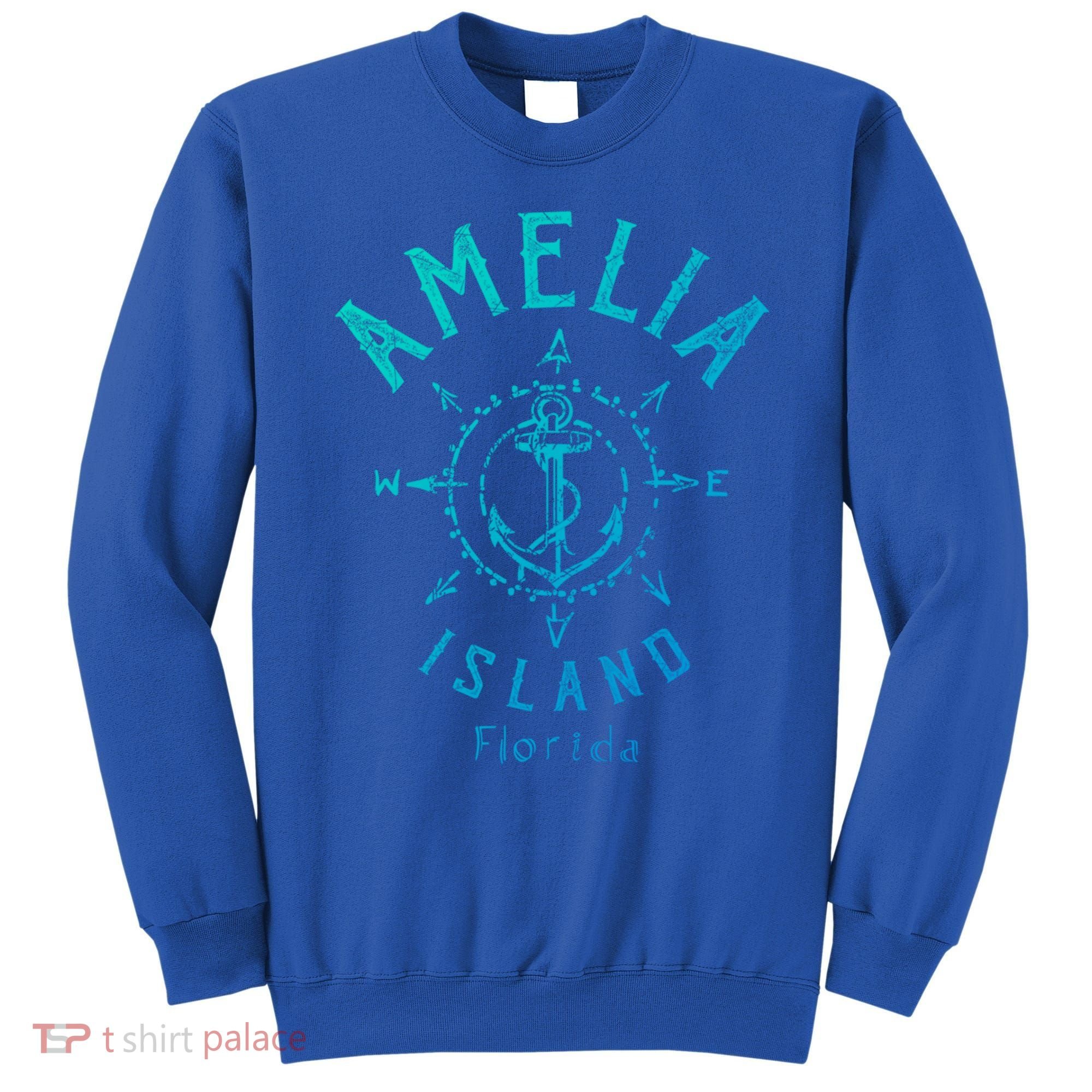 Amelia Island Compass Rose Florida Cute Gift Sweatshirt