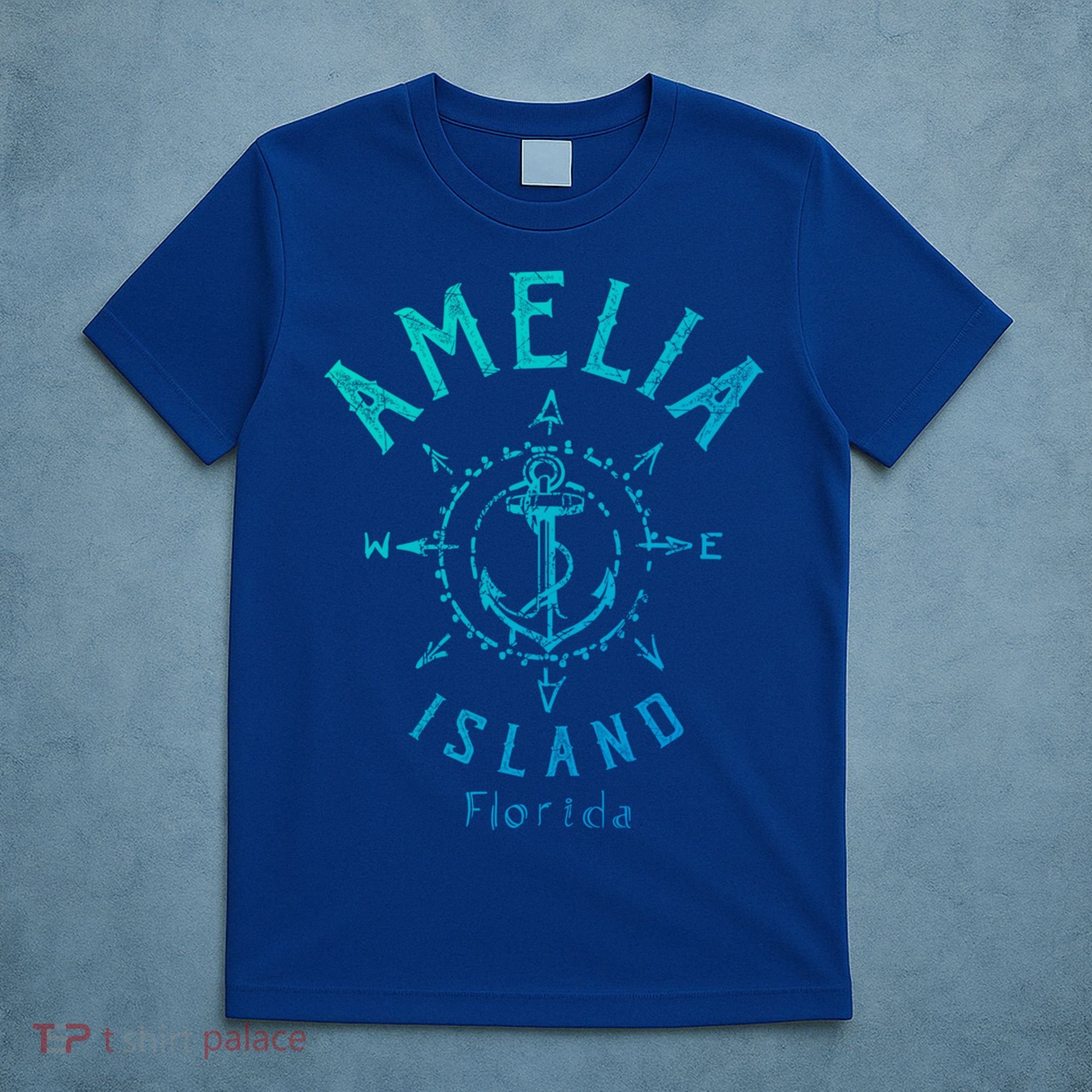 Amelia Island Compass Rose Florida Cute Gift T-Shirt