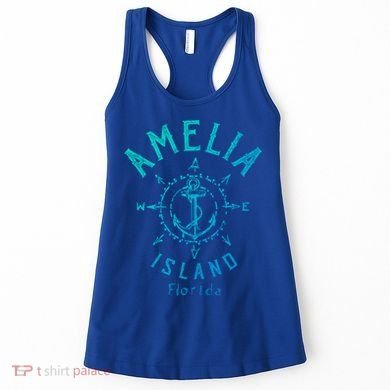 Amelia Island Compass Rose Florida Cute Gift Women's Tank Top