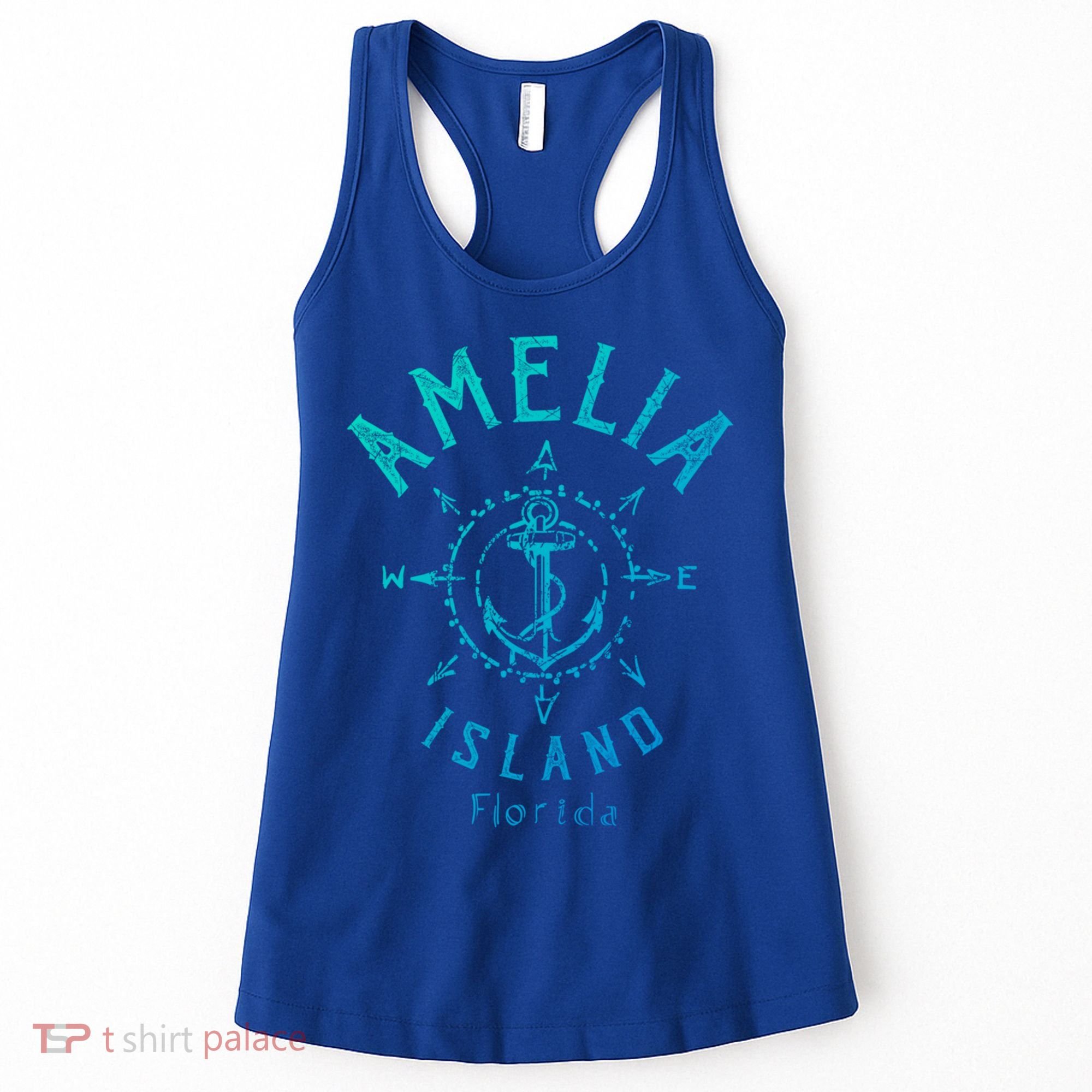 Amelia Island Compass Rose Florida Cute Gift Women's Tank Top