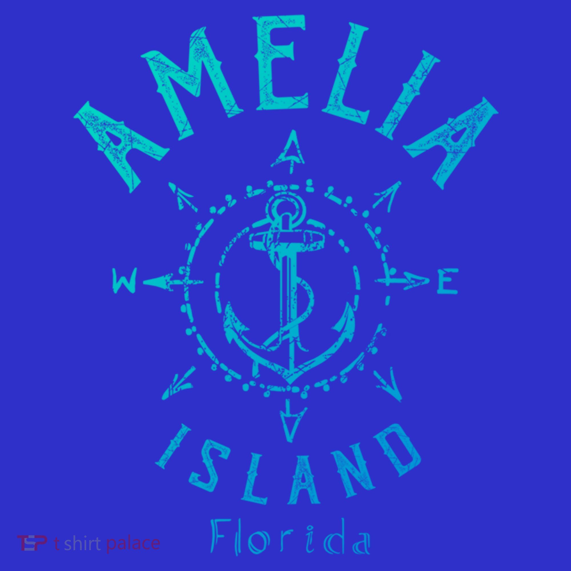 Amelia Island Compass Rose Florida Cute Gift Visor