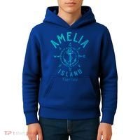 Amelia Island Compass Rose Florida Cute Gift Kids Hoodie thumb 4