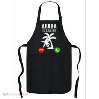 Aruba Is Calling Funny Vacation Souvenir Holiday Aruba Apron thumb 0