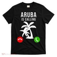 Aruba Is Calling Funny Vacation Souvenir Holiday Aruba T-Shirt thumb 0